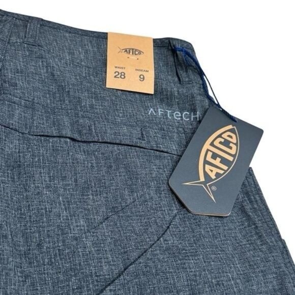 NEW Aftco Utility Outdoor Hiking Fishing Shorts in Color Diffuse Navy 9/28 - Picture 5 of 8